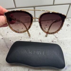 KREWE Tortoise and Gold Sunglasses